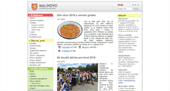 Desktop Screenshot of malinovo.sk